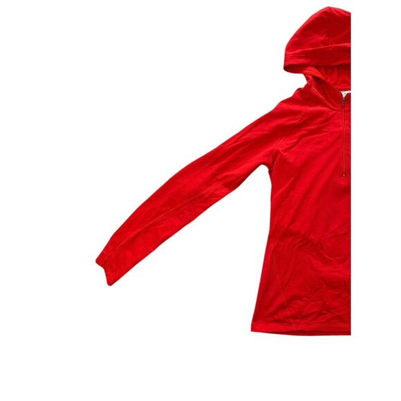 Adidas Climalite Long Sleeve Athletic Women's Hooded 1/4 Zip Jacket Size L - Picture 5 of 7